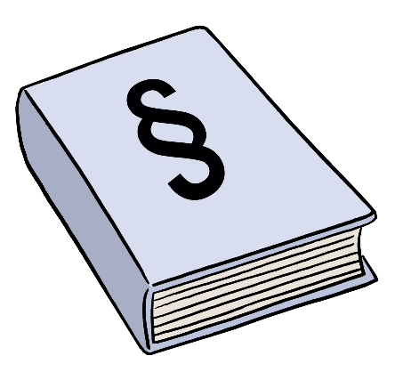 Zeichnung: Gesetzbuch