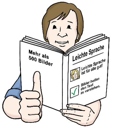Zeichnung: Leichte Sprache Symbol